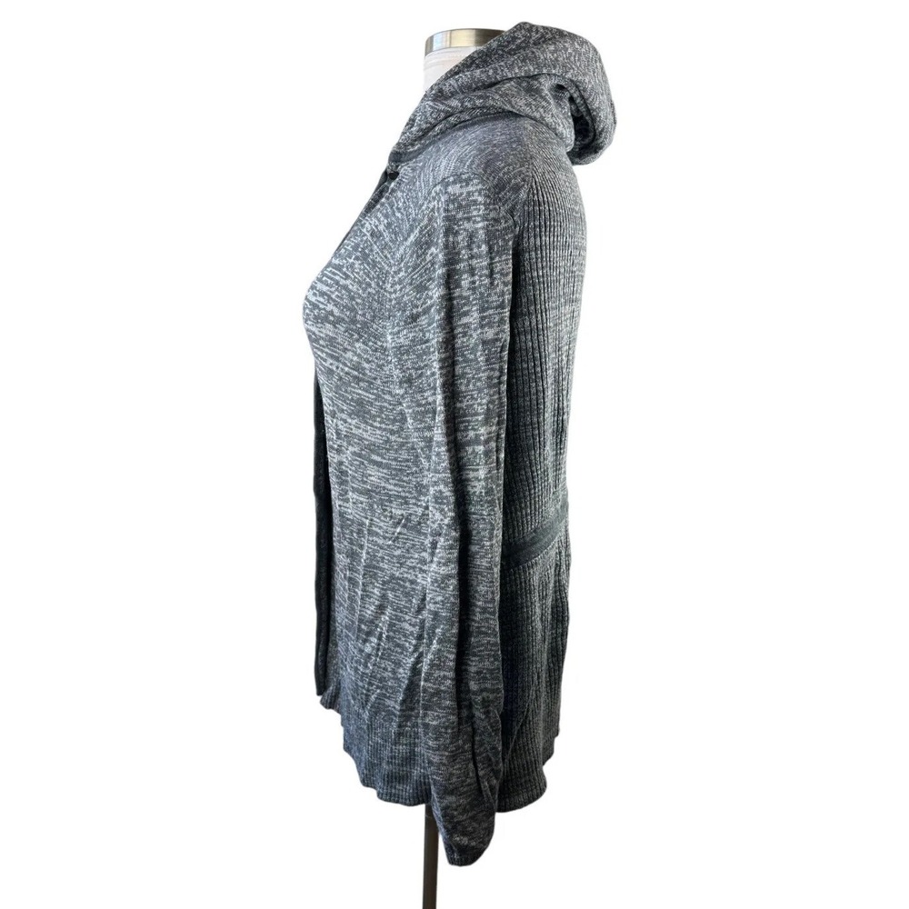 Lululemon Peace of Mind Wrap Hooded Cardi Heathered Dark Slate Silver Spoon Gray - Picture 5 of 10